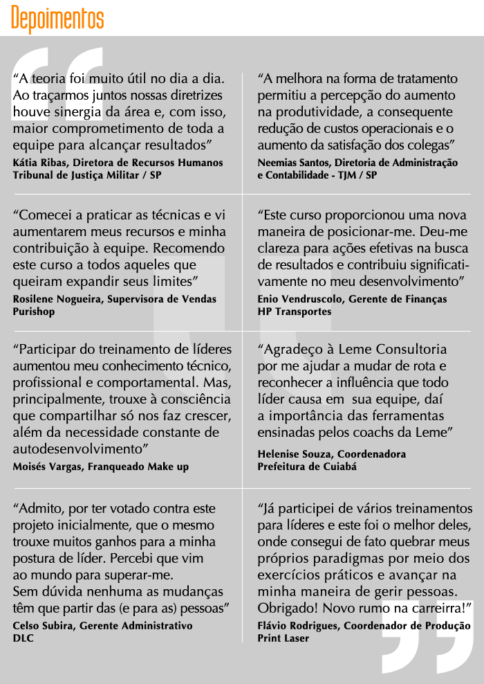 Depoimentos