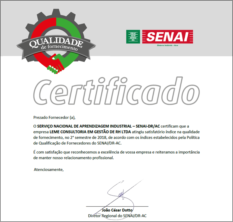 certificado fieac senai